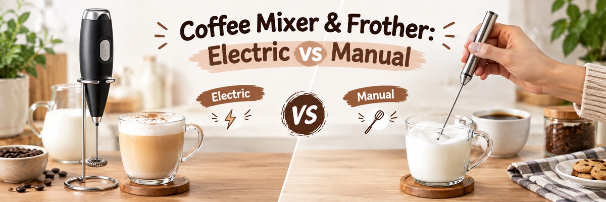 Coffee Mixer & Frother: Electric vs Manual