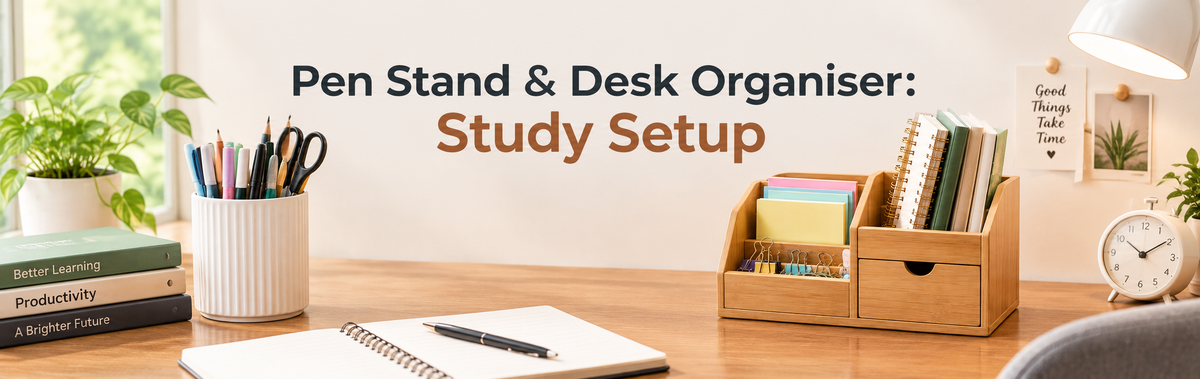 Pen Stand & Desk Organiser: Study Setup