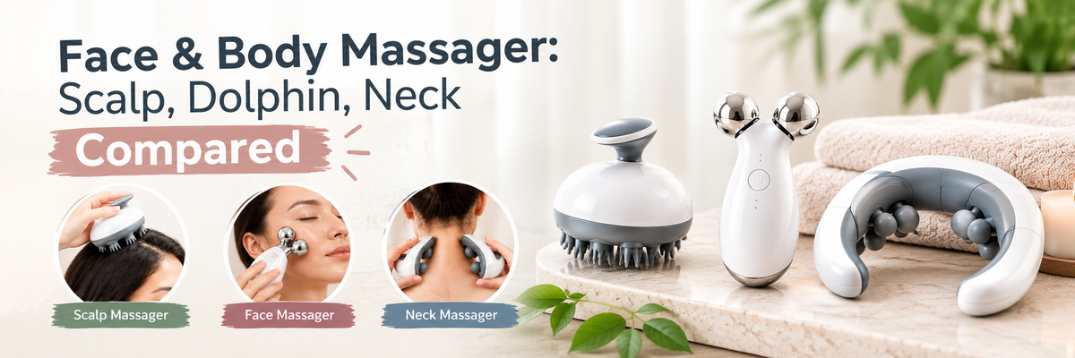 Face & Body Massager: Scalp, Dolphin, Neck Compared