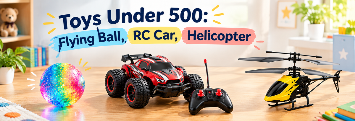 Toys Under 500: Flying Ball, RC Car, Helicopter