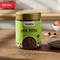 Nutwave Premium Quality Chia Seeds – Healthy Superfood for Daily Nutrition (150 gm)