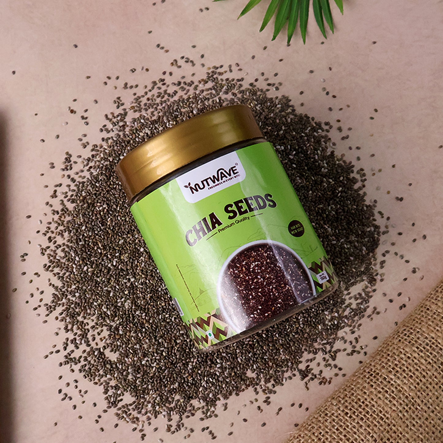 Nutwave Premium Quality Chia Seeds – Healthy Superfood for Daily Nutrition (150 gm)