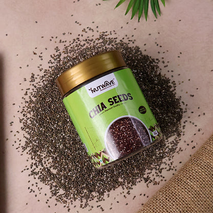 Nutwave Premium Quality Chia Seeds – Healthy Superfood for Daily Nutrition (150 gm)