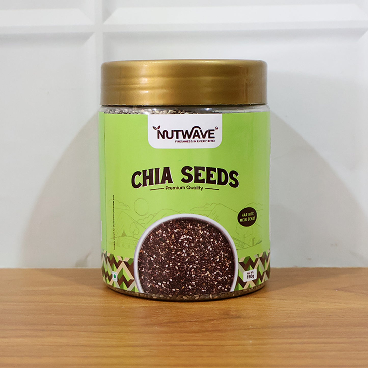 Nutwave Premium Quality Chia Seeds – Healthy Superfood for Daily Nutrition (150 gm)