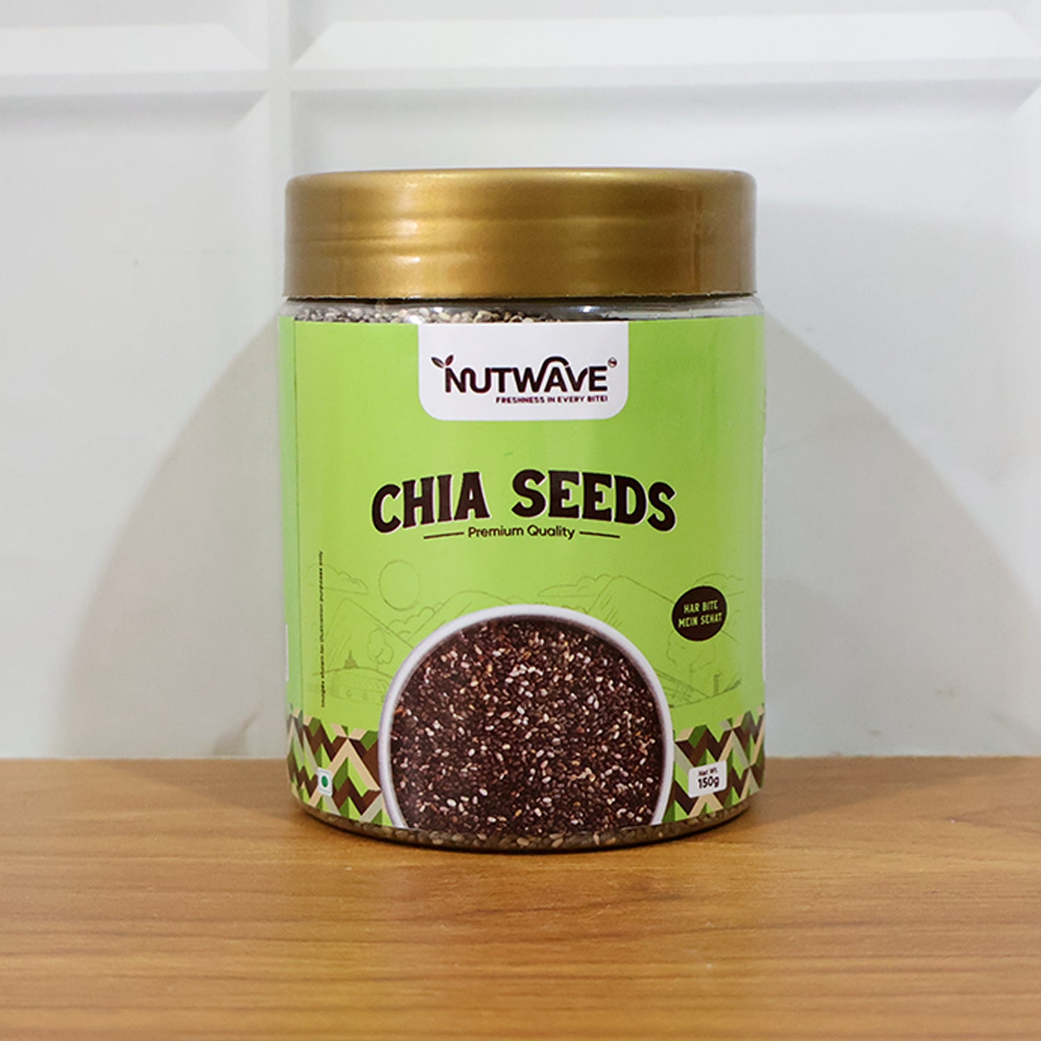 Nutwave Premium Quality Chia Seeds – Healthy Superfood for Daily Nutrition (150 gm)