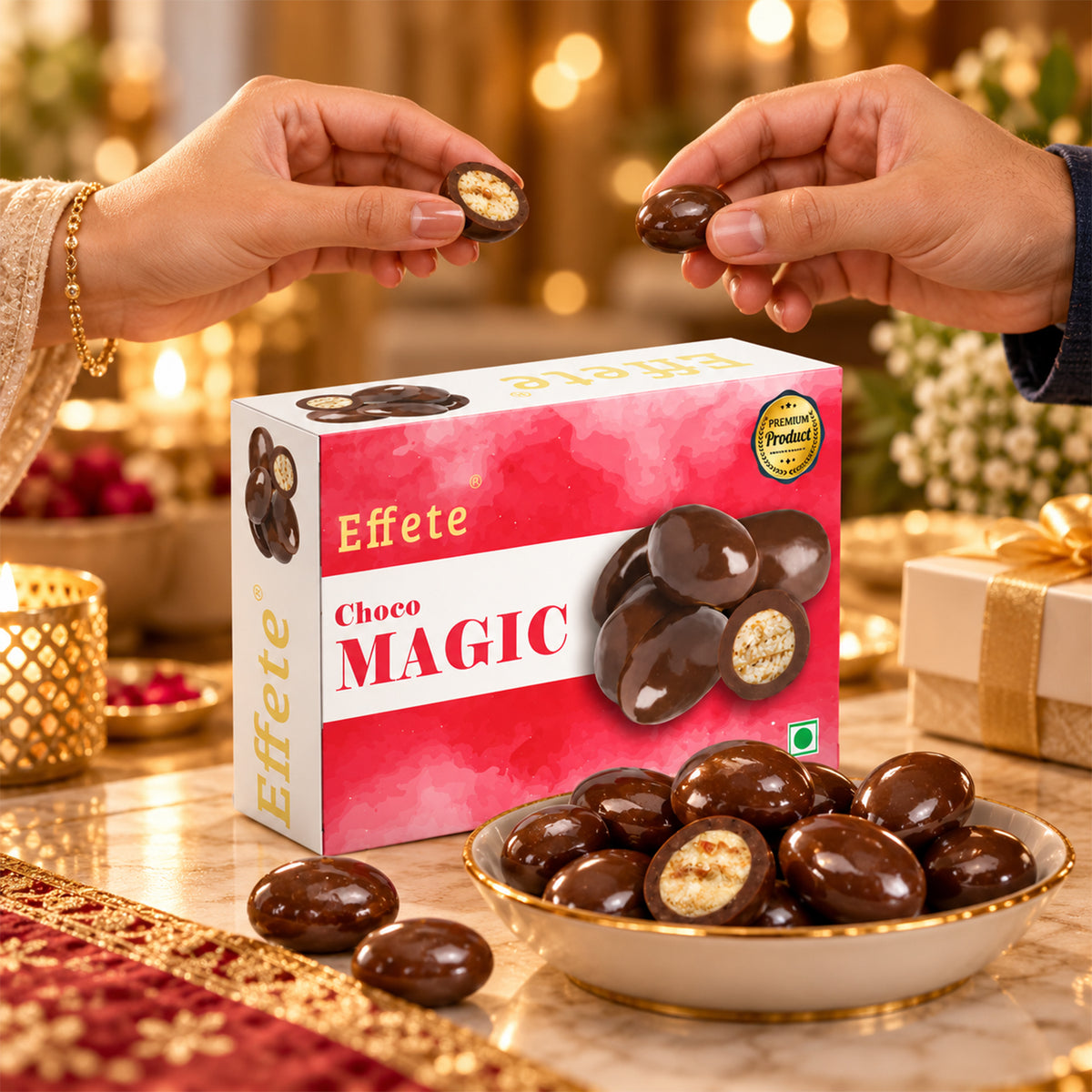 Choco Magic Filled Chocolate – Crunchy Nutty Delight