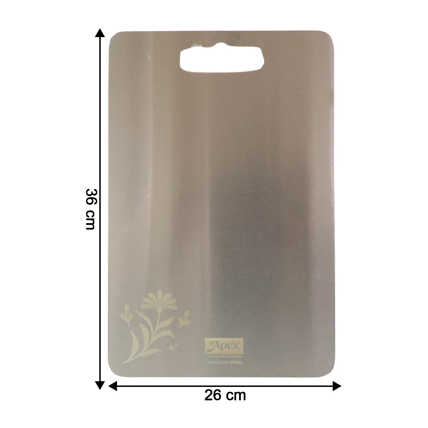 Apex Large Stainless Steel Multipurpose Chopping & Cutting Board (260x360mm / 1 Pc)