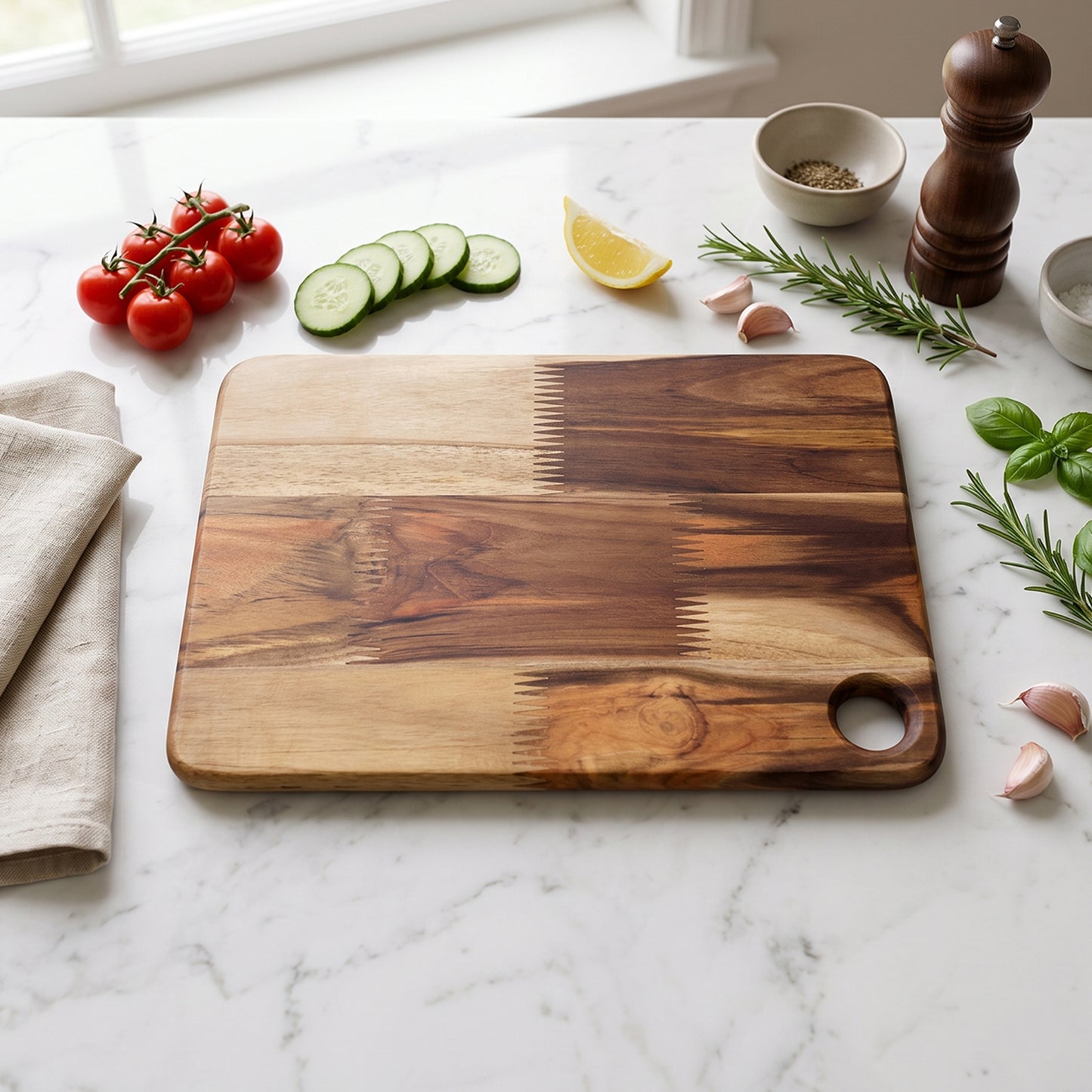 Wooden Chopping Board and Cutting Board for Kitchen 10 x 14 Inch (1 Pc) view 5