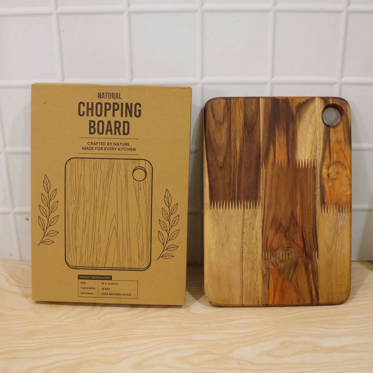 Wooden Chopping Board and Cutting Board for Kitchen 10 x 14 Inch (1 Pc) view 10