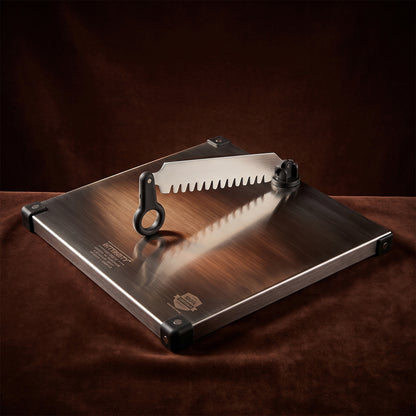 Stainless Steel 2 in 1 Cutting and Chopping Board with Knife for Kitchen (1 Pc)