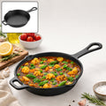 Cast Iron Deep Fry Pan – Durable Pre-Seasoned Non-Stick Surface