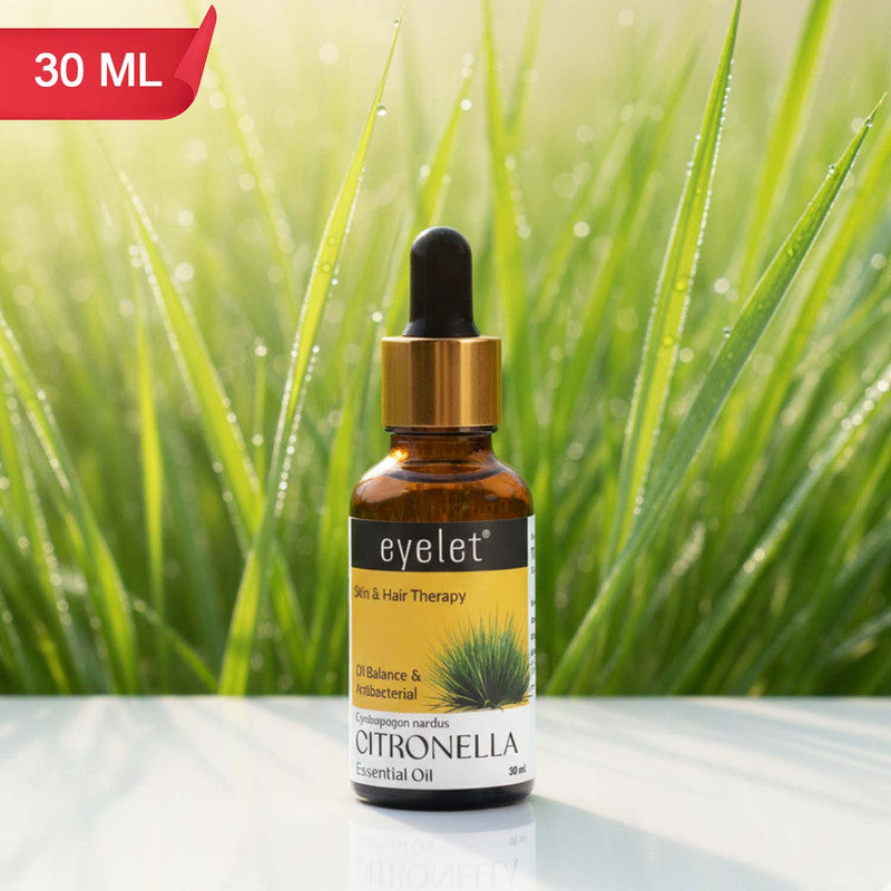 Eyelet Citronella Essential Oil (30 ML) – Natural Aromatherapy for Skin & Hair Care