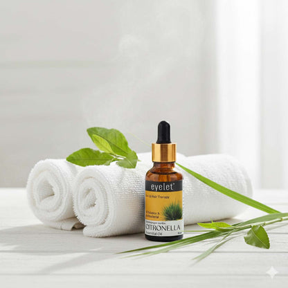 EyeletCitronella Essential Oil (30 ML) – Natural Aromatherapy Oil for Skin & Hair Care,