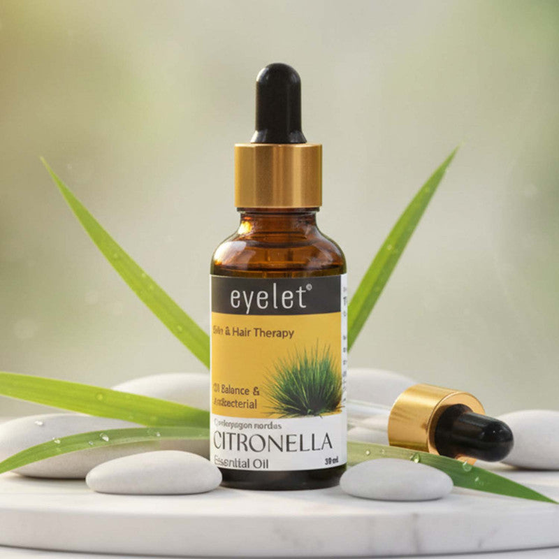 EyeletCitronella Essential Oil (30 ML) – Natural Aromatherapy Oil for Skin & Hair Care,
