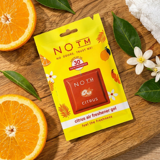 Citrus hanging air freshener.