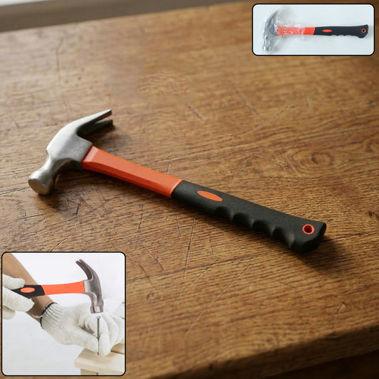 claw hammer with handle