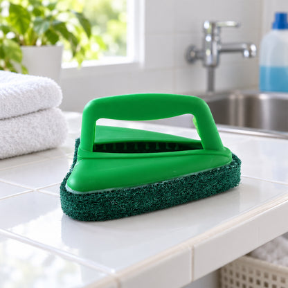 Bathroom Tile Scrubber – Abrasive Head & Handle | Pro Clean