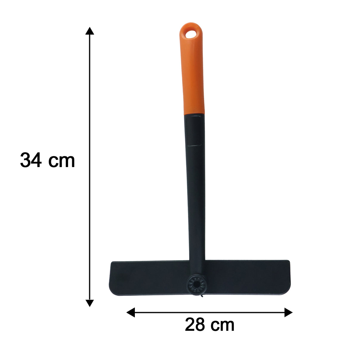 Glass and tile cleaning tool with silicone blade for streak-free finish