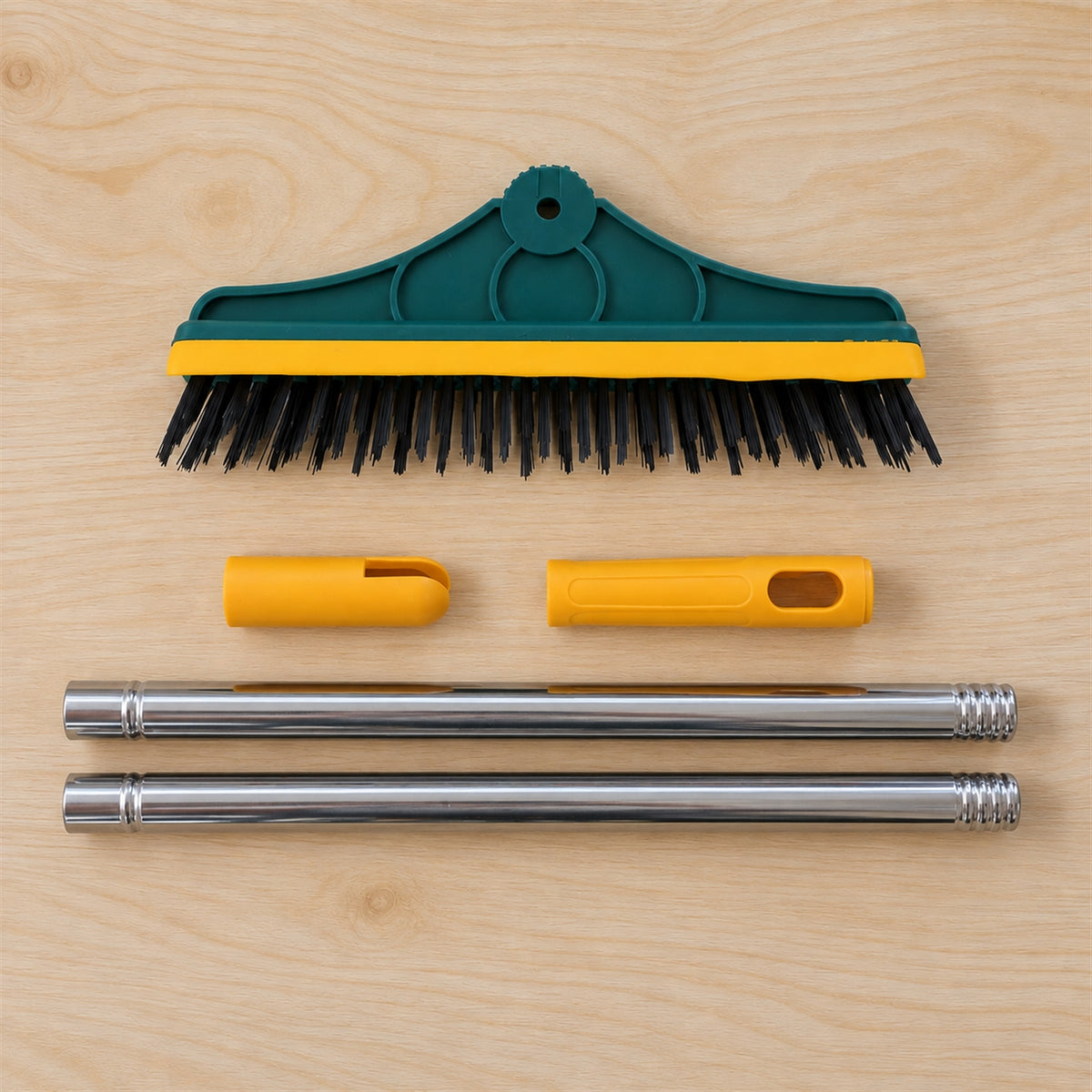 Packaging of the 2 in 1 floor cleaning brush with squeegee