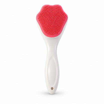 Silicone Face and Body Scrubber, Soft Exfoliating Bath Cleansing Brush (1 Pc)