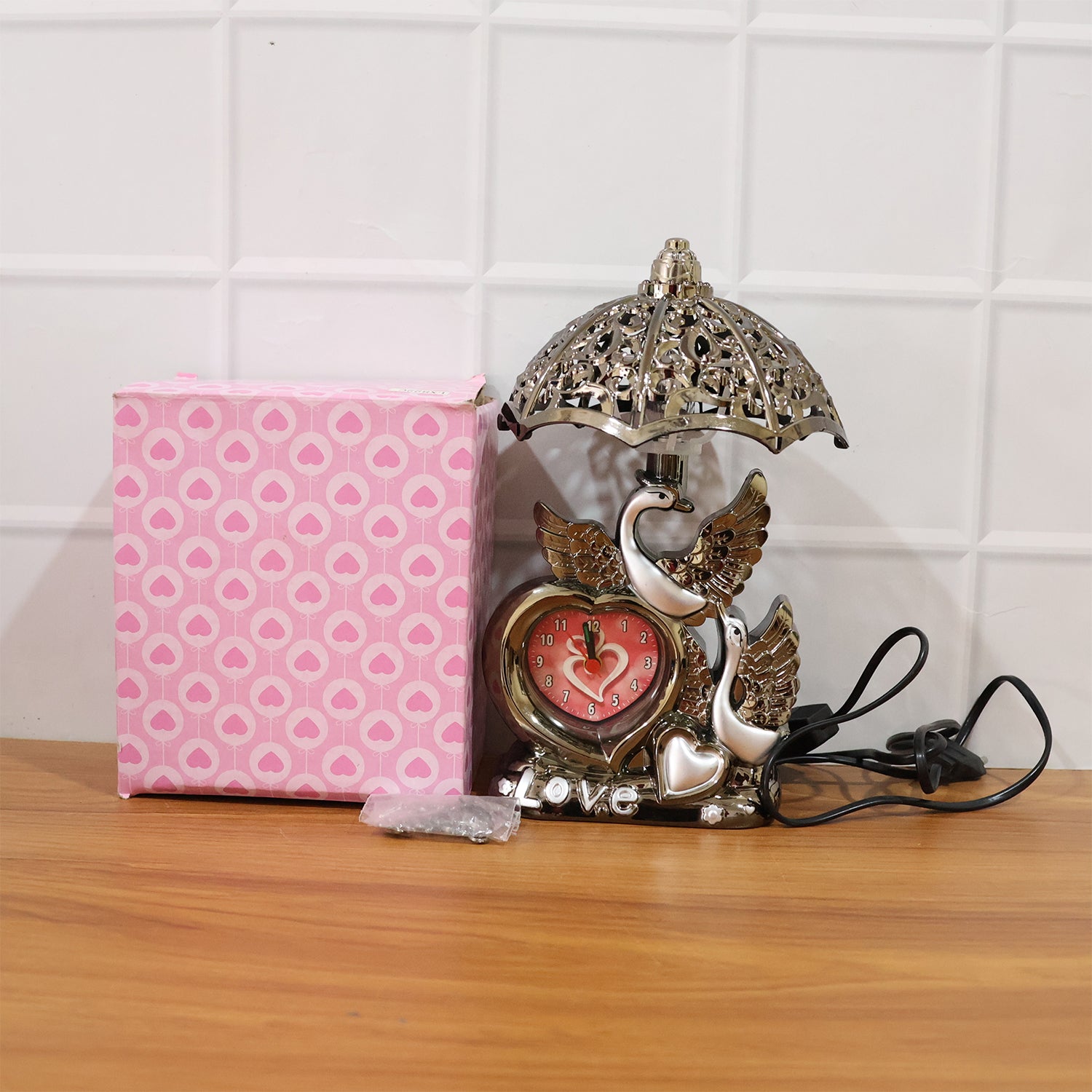 Decorative Swan Couple Table Lamp (1 Pc)