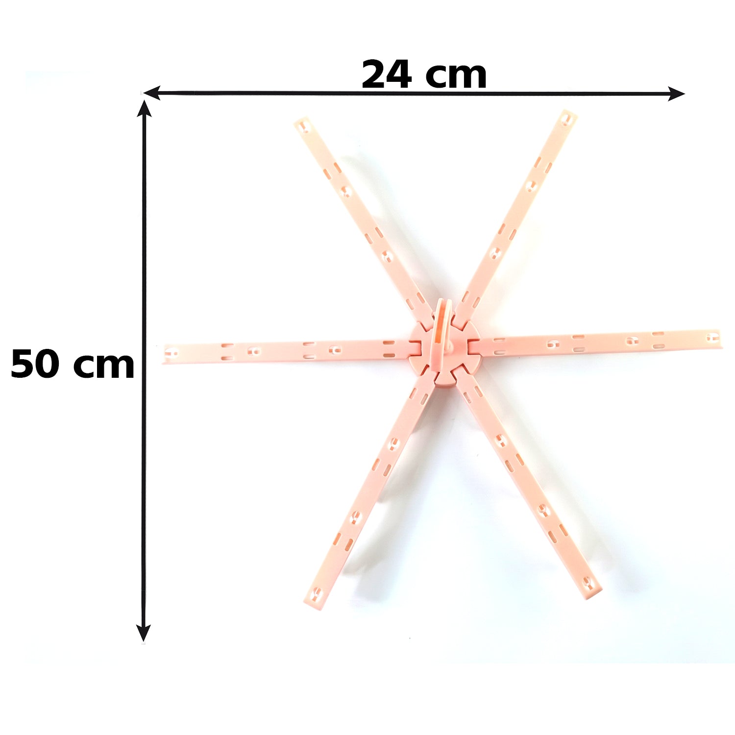 Foldable Clothes Drying Hanger with Clips, Plastic Multi-Clip Drying Rack (1 Pc)