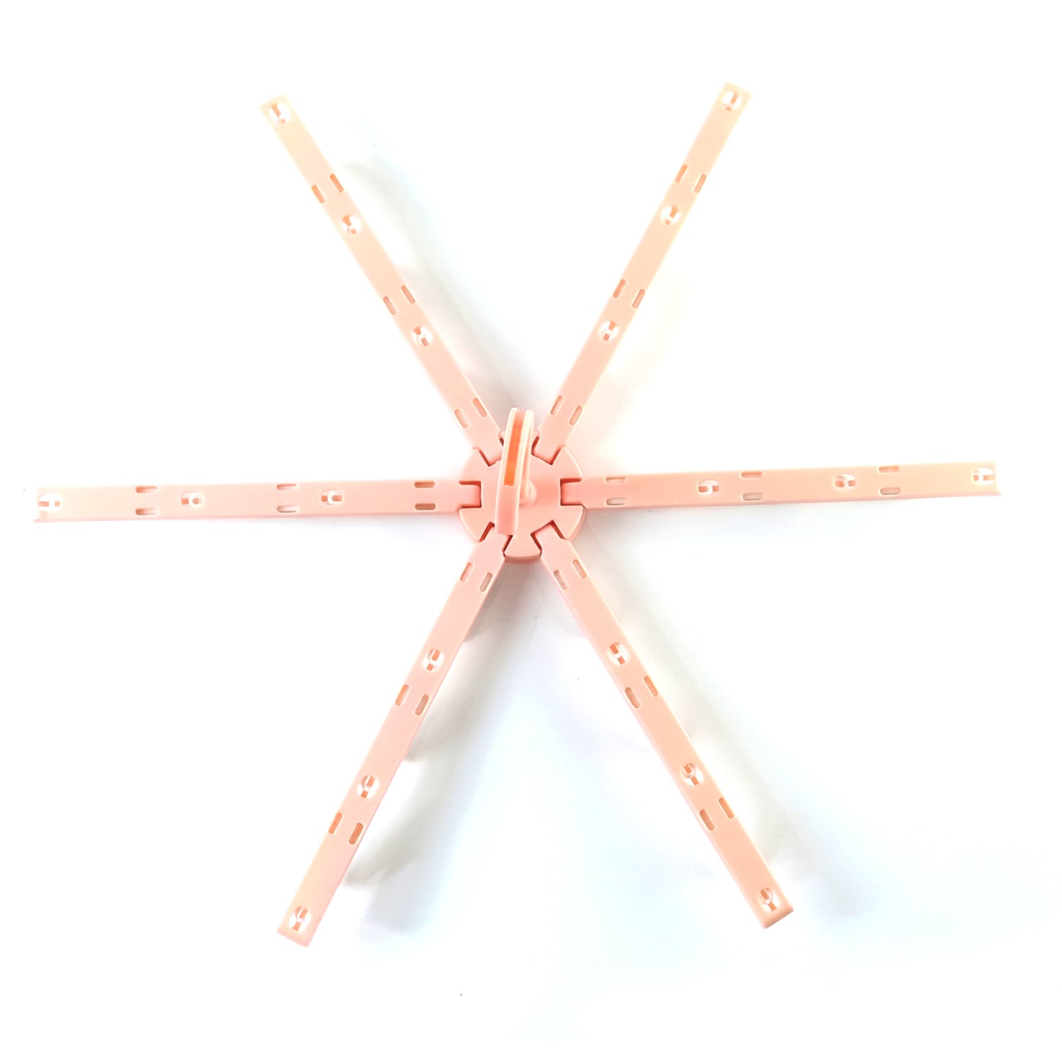 Foldable Clothes Drying Hanger with Clips, Plastic Multi-Clip Drying Rack (1 Pc)