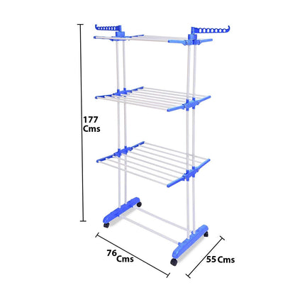 Multi-layer laundry drying rack