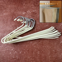 Premium stainless steel Hangers with Silicone Cover Chrome Hook for Clothes (10 Pc / Set)