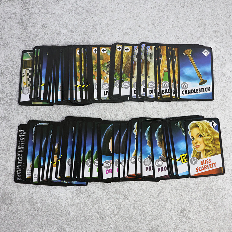 Clue Card Game Mystery Detective Game of Who, Where & With What