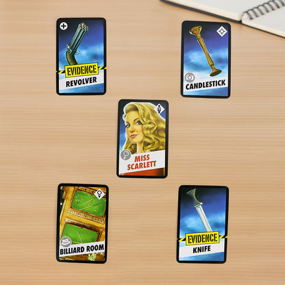 Clue Card Game Mystery Detective Game of Who, Where & With What