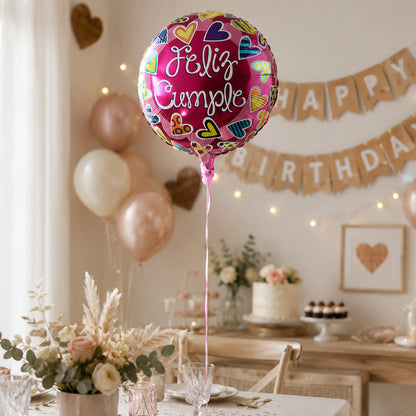 Foil balloon wall birthday party