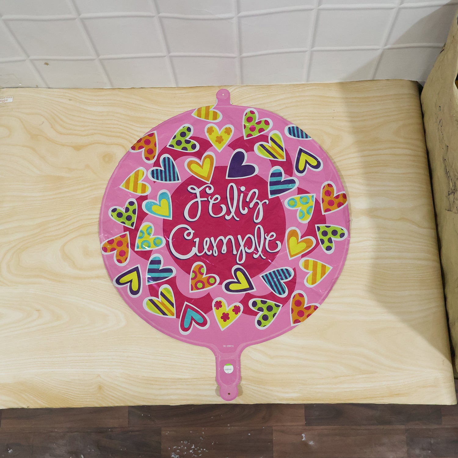 Round foil balloon festive use