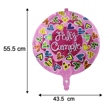 Round foil balloon size guide