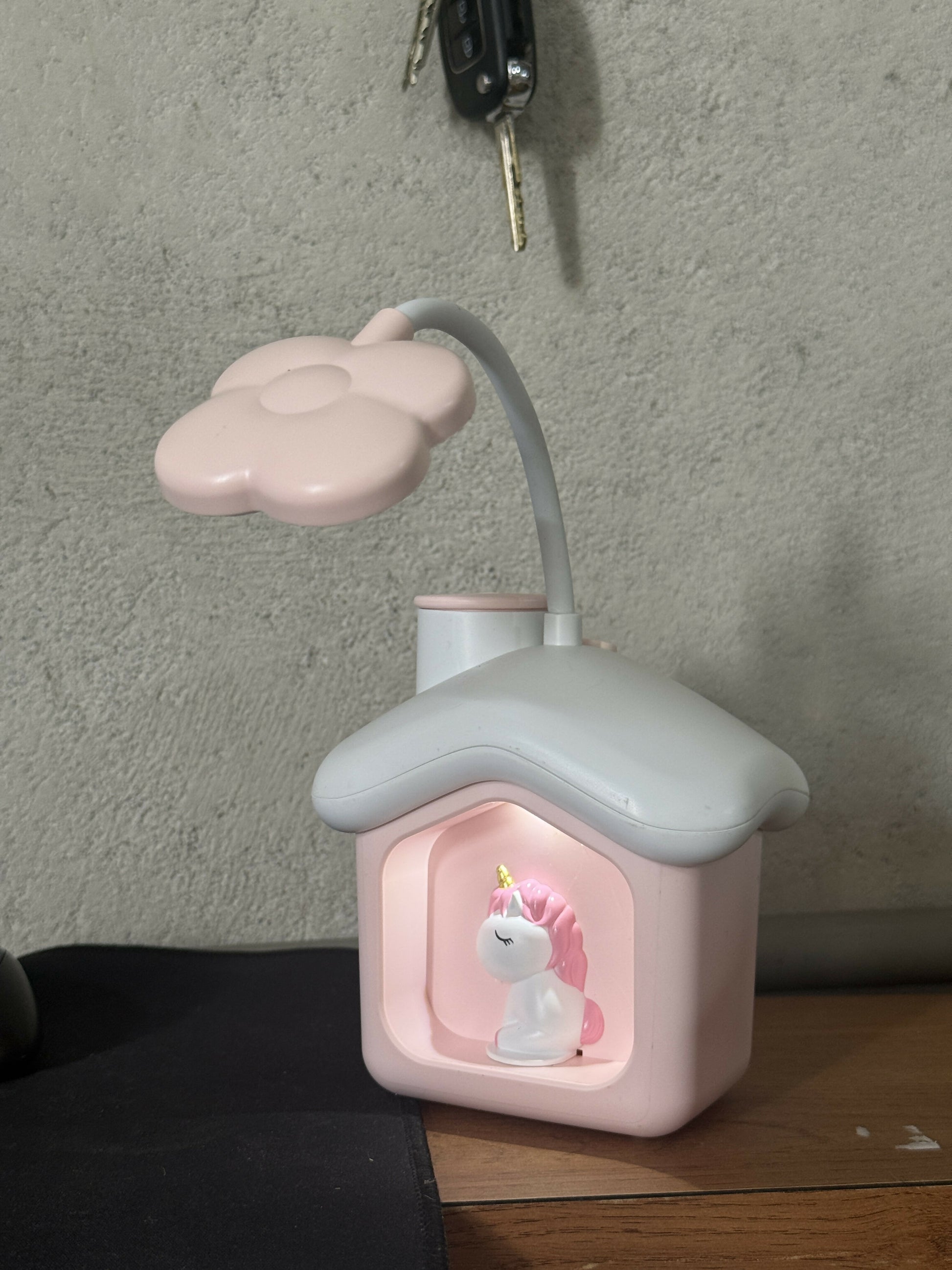 Cute LED Desk Lamp with Storage Box, Kids Study Night Light for Bedroom (PIGGY BANK LAMP)