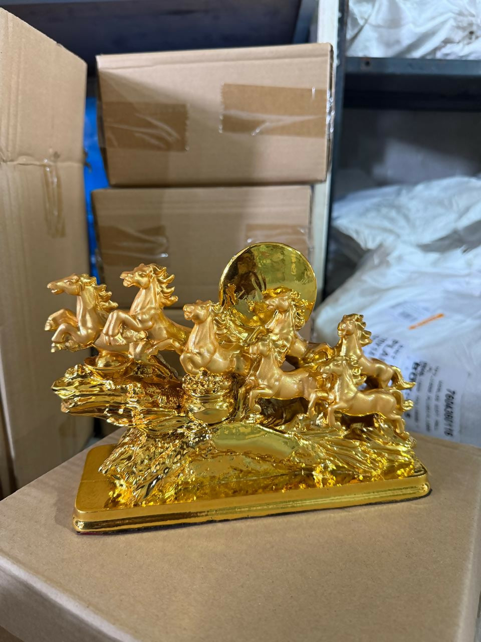 Seven Running Horses Decorative Showpiece for Home and Office Décor
