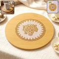 Wooden Heat Resistant Round Coaster – Protects Surfaces & Prevents Heat Marks