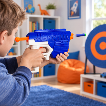 Kids Action Play Combo – Bubble Blaster, Foam Dart Gun & Ball Catcher Toy Set