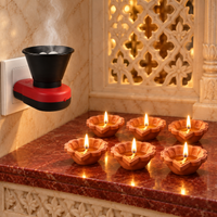 Divine Electric Kapoor Diffuser & 6-Piece Diya Set