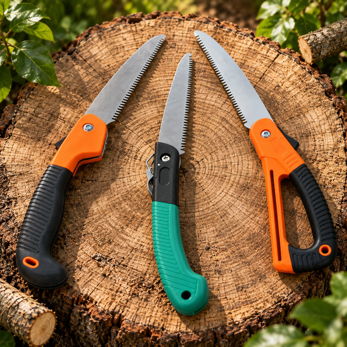 Garden Pruning Hand Saw Set – 3 Pc Wood Cutting Tool Combo