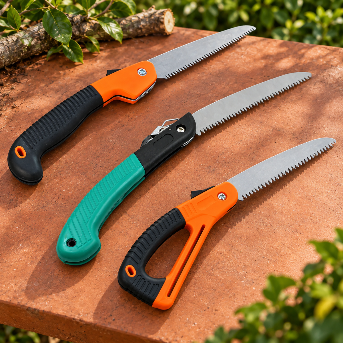 Garden Pruning Hand Saw Set – 3 Pc Wood Cutting Tool Combo