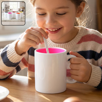 Coffee Mug with Spoon – Designer, Lead-Free Ceramic | Tidy Table