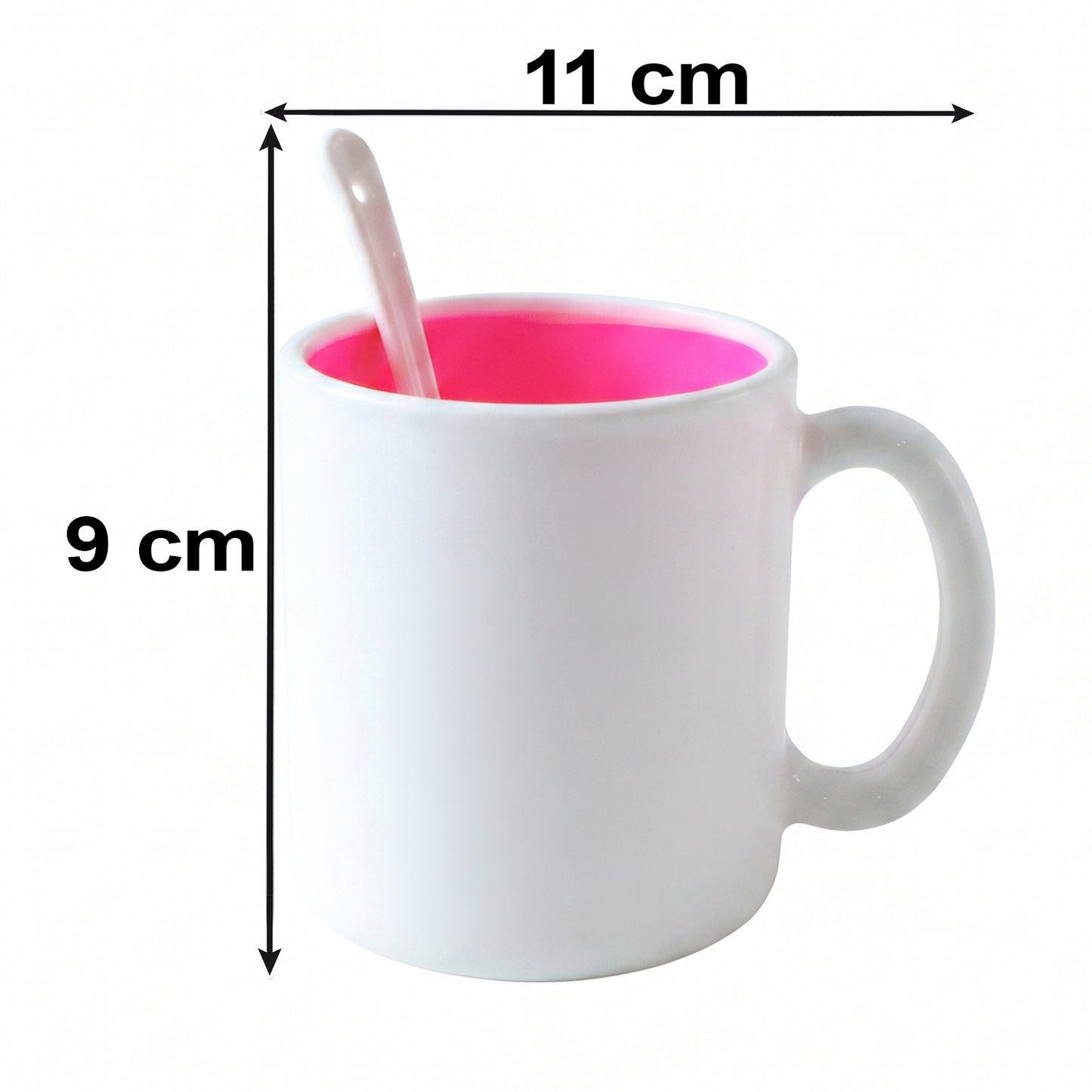 Coffee Mug with Spoon – Designer, Lead-Free Ceramic | Tidy Table