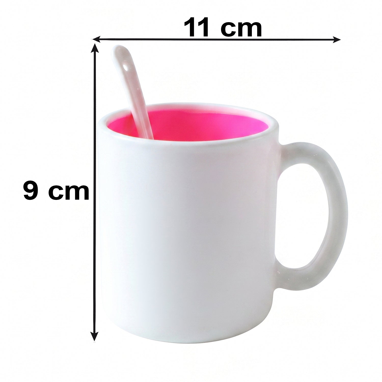 Coffee Mug with Spoon – Designer, Lead-Free Ceramic | Tidy Table