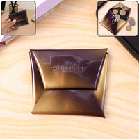 Premium Foldable PU Leather Coin Pouch (1 Pc)