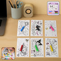 Kuromi-Themed Kids Coloring Book Set – 6 Sheets & 6 Markers