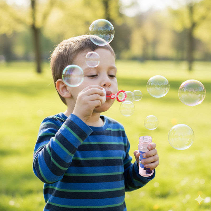 Colorful Bubble Bottles - Fun Party Activity for Kids (Pack of 3)