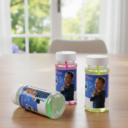 Colorful Bubble Bottles - Fun Party Activity for Kids (Pack of 3)