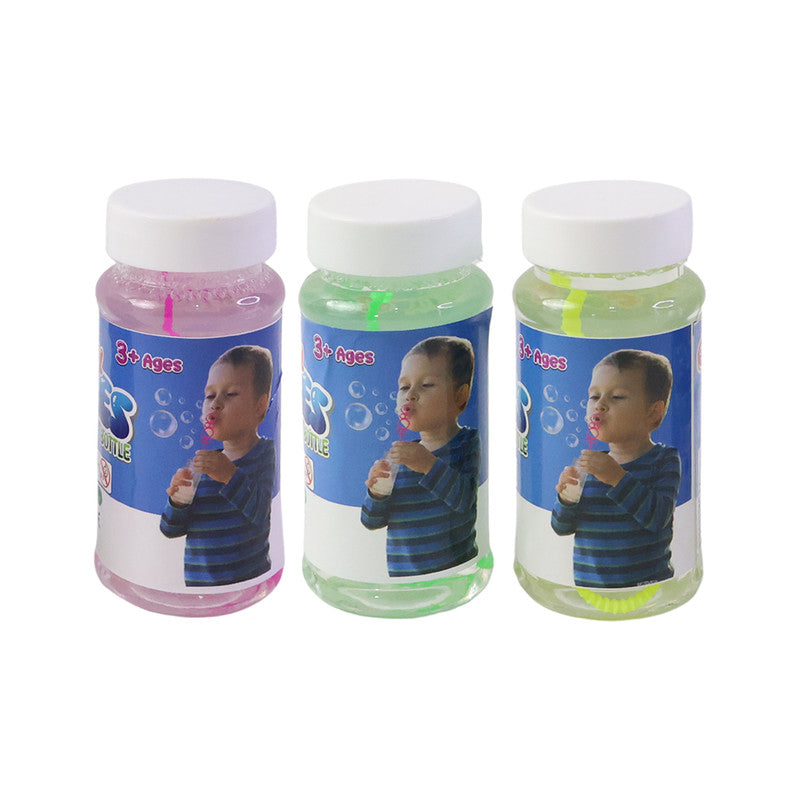 Colorful Bubble Bottles - Fun Party Activity for Kids (Pack of 3)