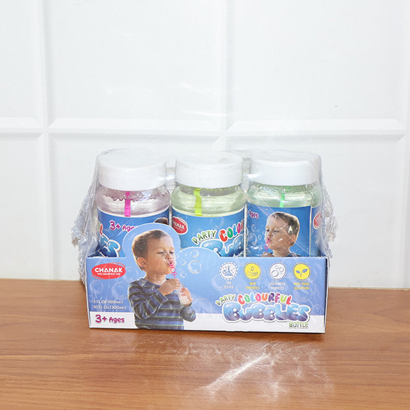 Colorful Bubble Bottles - Fun Party Activity for Kids (Pack of 3)
